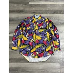 Vintage 90s Colours By Alexander Julian Abstract Button Up Preppy - Men’s Medium